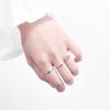 Anillo Estilo Ins Moda para Mujer Personalizado Celebridad de Internet Diamante de Zirconio Azul Anillo Abierto para Dedo Índice para Mujer Anillo Simple Elegante