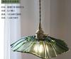 Lustre Moderno Minimalista Todo em Cobre e Vidro Nórdico Sala de Jantar Corredor Mesinha de Cabeceira Iluminação Criativa Folha de Lótus Atacado Minimalista