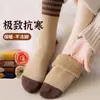 Calcetines gruesos para mujer, calcetines de algodón para otoño e invierno, calcetines de media pantorrilla, calcetines de toalla cálidos con felpa, calcetines de maternidad, calcetines de algodón estilo invierno, calcetines de longitud media para mujer
