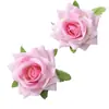 Flores de Rosa de Terciopelo Transfronterizas Flores Artificiales Materiales para Manualidades Materiales de Decoración para Muebles Flores Artificiales al por Mayor