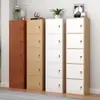 Armário de cinco gavetas para quarto e sala de estar, armário de armazenamento simples de parede, armário de armazenamento de chão estilo nórdico