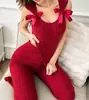 Artículo popular de comercio exterior: Conjunto de Pijama de Pantalón Largo sin Mangas para Todas las Estaciones, Cómodo, Elegante, Ajustado, Ropa de Casa para Mujer