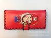 Nueva cartera de impresión hecha a mano escénica para estudiante mujer graffiti retro estilo étnico PU