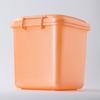 A6L Cubeta Cuadrada para Arroz de Hogar Caja de Almacenamiento de Fideos de Arroz con Tapa 40kg 30kg 10KGl Moda a Prueba de Humedad Caja de Arroz con Altura Añadida