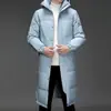 Nova jaqueta longa de plumas de ganso 90% masculina, casual, quente, fashion, casaco moderno