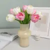 Tela de seda nueva, rama única, multicolor, loro, tulipán, flor artificial, decoración de boda para el hogar, tulipán flor falsa al por mayor