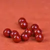 Contas Soltas de Cinábrio Cru com Alto, Médio e Baixo Teor de Areia de Cristal Vermelho Imperial Dourado Púrpura para Montagem de Cordões de Contas Artesanais DIY, Contas Redondas no Atacado