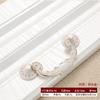 Manija Blanca Marfil Manija de Puerta Cajón de Gabinete Aleación de Zinc Moderna Europea Simple Agujero Único Redonda Boutique Engrosada