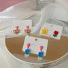 Aguja de Plata S925 Diseño Nicho Corea del Sur Tulipán Amor Vintage Nuevos Aretes Exquisitos Aretes de Temperamento Aretes