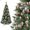 Adornos Colgantes Acrílicos de Santa Claus Modelo Nuevo Transfronterizos, 12 Diseños Mixtos de Santa Claus de Dibujos Animados Decoraciones para Árbol de Navidad