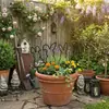 Novos Espetos de Jardim Silhueta de Coelho de Metal Fofo Transfronteiriços - Conjunto de 4 Peças para Decoração de Gramado Externo