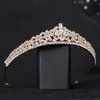 Nueva Corona de Novia de Trébol de Cuatro Hojas Corona de Palacio Atmosférica con Circonita 3A Accesorios para la Cabeza Llenos de Diamantes para Fiesta de Bodas