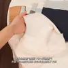 Cueca Boxer Feminina, Tipo A, Algodão Puro, Antibacteriana, Gancho Estendido, Respirável, Ajustada ao Quadril, Estilo College, Dois em Um