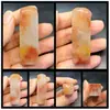 Piedra para Grabado de Sellos: Piedra Shoushan, Piedra Qingtian, Piedra Lao, Sello Liso con Patrón Único, Sello de Práctica, Sello de Ocio para Caligrafía, Sello de Nombre