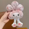 Kuromi Trasero Scrunchie de Flores para Niños para Niñas Lindo Lazo para Moño Accesorio para el Cabello