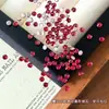 Pedras de strass redondas de fundo plano para nail art, mini pedras de strass facetadas semitransparentes de cores mistas deslumbrantes, decorações variadas para unhas para fácil aplicação