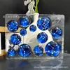 Imanes de Refrigerador Tridimensionales del Sistema Solar de Cristal Ocho Planetas Transfronterizos Adornos de Cristal Cristales de Vidrio Magnéticos Ayudas Didácticas de Astronomía