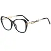 Nuevas Monturas de Gafas de Moda de Marco Grande Transfronterizas Estilo Europeo y Americano Modernas Sencillas para Mujer Gafas sin Graduación Estilo Callejero Modelo Versátil 3268