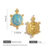 Manualidad de Goteo de Aceite Tema Océano Forma de Tortuga Estrella de Mar Caracola Pulsera DIY Hecha a Mano Collar Accesorios de Joyería