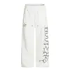 Pantalones de Chándal Casuales con Pedrería Estilo Callejero Retro Americano para Mujer Otoño 2025 Holgados Perezosos de Marca de Moda Pantalones Deportivos de Pierna Ancha