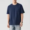 Ropa para Hombre Fengshe / Nuevo Sencillo Versátil de Manga Corta con Bordado en el Pecho para Hombre Verano 2026