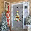 Adesivos de Carro de Natal Conjunto de Adesivos Magnéticos Impermeável e Resistente ao Sol Metal Porta de Garagem Geladeira Janela Adesivos de Decoração de Feriado