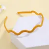 Diadema Ondulada de Colores Caramelo para Mujer, Pinza Estrecha para el Cabello, Accesorio Simple para el Cabello, Accesorio para Salir, Diadema Organizadora de Cabello Suelto