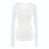 Camisa de protección solar de Tencel de manga larga para chica guapa, fina de verano, ligeramente transparente, corte ajustado, camiseta básica sexy, adecuada para usar bajo el aire acondicionado