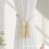 Atrayehos de cortina de cuerda de algodón TEMU transfronterizos, clips magnéticos para cortinas sin taladro, atrayehos decorativos para cortinas, venta al por mayor de fábrica en stock