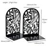 Sujetalibros de colibrí con silueta de corte de metal, nuevo y creativo de Amazon, soporte para libros, decoración de escritorio al por mayor