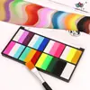 Paleta de maquiagem para rosto com 8 cores transfronteiriça pintura corporal Halloween rosto performance de palco tinta aquarela