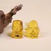 Adornos de cristal de cinco vías del dios de la riqueza esmalte de color dios de la riqueza sala de estar decoración del hogar porche productos de vidrio artesanías al por mayor
