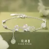 Pulsera Moli de Plata de Ley S999 para Mujer 2026 Lujo Ligero de Alta Gama Nicho Flor de Jazmín Pulsera Regalo de Cumpleaños