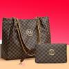 Bolsa Tote de Gran Capacidad Más Bolso de Mano Combinación de Bolsos Traje Estampado Forma de M Popular Transfronteriza Cadena con Correa para el Hombro Bolso de Mujer