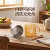 Taza de desayuno para niños con revestimiento interior de acero inoxidable 316L, antibacteriana, apta para leche y agua, segura para niños y fácil de limpiar con un revestimiento interior desmontable