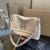 Bolsa de Ombro Fashion Estilo Coreano Feminina 2025 Nova Versátil Bolsa Tote de Estilista Grande Capacidade Bolsa de Braço com Corrente de Alta Qualidade