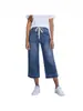 2026 Amazon, Pantalones Capri Populares de Mezclilla, Lavado Desgastado, Pantalones Casuales, Versátiles y con Estilo