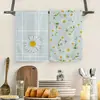 Toalla con Estampado Digital de Margarita Estilo Caliente de Amazon Toalla Cuadrada Absorbente de Microfibra Duradera para Cocina Toalla de Platos Floral