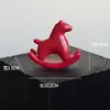 Adornos de Caballo de Cerámica, Gato de Cerámica Caballo Tang, Burro de Cerámica para Sala de Estar Entrada, Artículos Decorativos Creativos, Adornos de Mascota de Té, Caballo Mecedora