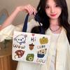 Bolso de Lona de Moda para Mujer 2026 Nuevo Modelo Bolso Tote Bolsa para Lonchera Minibolsa de Mano Bolsa para Almuerzo de Estudiante y Viajero al por Mayor