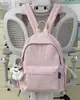 Mochila infantil estilo japonês inspirada no Instagram com laço, alto valor estético, design de nicho, versátil, mochila fresca e estilosa para alunos do ensino fundamental