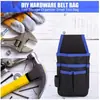 Bolsa de herramientas para la cintura tamaño pequeño kit de herramientas bolsa de herramientas multifuncional para la cintura bolsa de almacenamiento de herramientas de reparación bolsa para electricista de tela Oxford