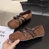 Sapatos Mary Jane Retrô Planos Franceses Mais Vendidos 2026 Novos Outono Para o Trabalho Sapatos Femininos Boca Rasa Versáteis Sapatos Únicos
