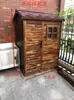 Casa de madera anticorrosión removible con agua, patio de almacenamiento para casa, casa pequeña móvil para niños, sala de almacenamiento, pabellón para mascotas