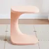 Estilo Crema Popular en Internet Mesa Pequeña Mini Mesa de Café de Plástico Mesa Lateral Moderna Simple para Sofá Mesa de Noche con Almacenamiento Mesa de Noche Mesa de Noche