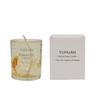 Vela de aromaterapia con aroma a flor real, lámina de oro, gelatina, cera de soja, aceite esencial, incienso, velas florales, adornos de vidrio con fragancia.
