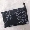 Bolsa de compras plegable Spot 210D bolsa tipo chaleco de dibujos animados portátil grande