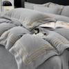 Inverno engrossado quente leite veludo quatro peças dupla face coral veludo cama lençol colcha capa simples cama capa cama