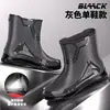 Venta de liquidación: Botas de lluvia para hombre, estilo fijo, diseño nuevo, impermeables, adecuadas para uso en cocina, antideslizantes, botas de trabajo, con forro de felpa para abrigar