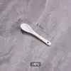 Colher de Café de Cerâmica Branca Pura Colher de Tempero Colher Pequena Doméstica Colher de Mexer Colher Pequena com Cabo Longo